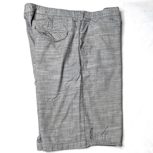 Micros Flat Front Casual Shorts Men's 38 Gray - Picture 3 of 5